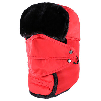 Bai Shangyi special men&women Lei Feng hat plus velvet thick winter windproof cotton cap outdoor winter hat with mask neck LFM001 red
Bai Shangyi special men&women Lei Feng hat plus velvet thick winter windproof cotton cap outdoor winter hat with mask neck LFM001 red