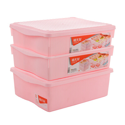 Jubilee Dragon Citylong plastic storage box cosmetics underwear storage box socks storage box three boxes of two covers 3 sets of pink 5L 1551
Jubilee Dragon Citylong plastic storage box cosmetics underwear storage box socks storage box three boxes of two covers 3 sets of pink 5L 1551