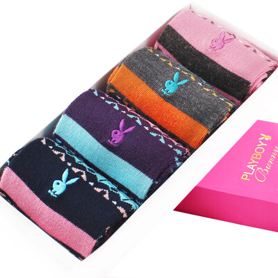 Playboy (PLAYBOY) 2703 casual socks women's wool socks in the tube fashion female stockings 4 double gift box mixed color
Playboy (PLAYBOY) 2703 casual socks women's wool socks in the tube fashion female stockings 4 double gift box mixed color