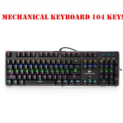 Backlit Gaming Genuine Mechanical Keyboard Anti-ghosting Luminous Metal Wired Keyboard
Backlit Gaming Genuine Mechanical Keyboard Anti-ghosting Luminous Metal Wired Keyboard
