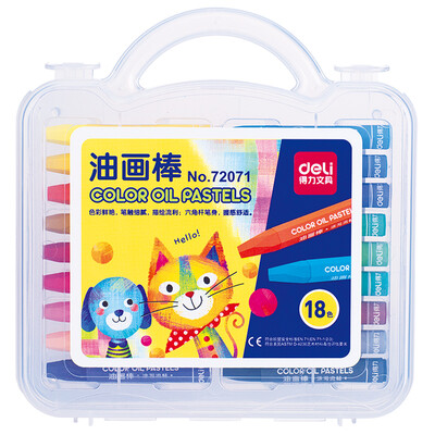 Effective deli 72071 students 18-color oil painting stick paint pen gift 5 color card
Effective deli 72071 students 18-color oil painting stick paint pen gift 5 color card