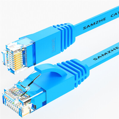Shanze SAMZHE SZ-605BE six CAT6 class Gigabit flat cable computer network jumper line cable blue 5 meters
Shanze SAMZHE SZ-605BE six CAT6 class Gigabit flat cable computer network jumper line cable blue 5 meters