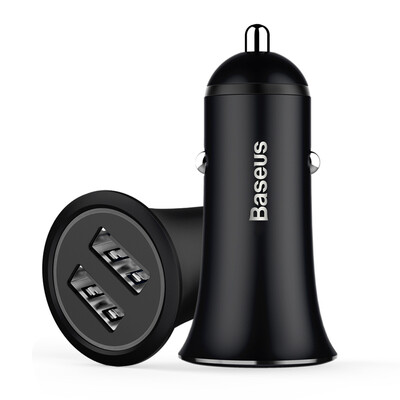 Baseus 34A Dual USB Car Charger For iPhone 8 Samsung S9 Xiaomi Fast Car Phone Charger Smart Auto USB Car-Charger with LED Light
Baseus 34A Dual USB Car Charger For iPhone 8 Samsung S9 Xiaomi Fast Car Phone Charger Smart Auto USB Car-Charger with LED Light