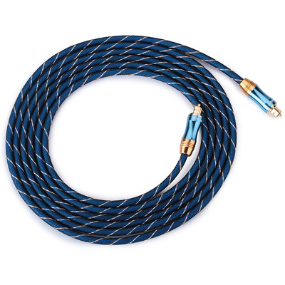 Cinyobo) fever digital optical fiber audio interface SPDIF / TOSLINK interface connector TV audio amplifier fiber gold 5 meters
Cinyobo) fever digital optical fiber audio interface SPDIF / TOSLINK interface connector TV audio amplifier fiber gold 5 meters