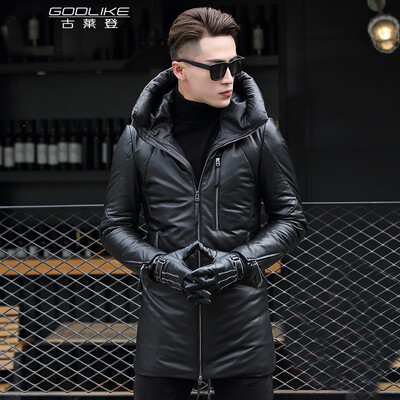 Mens leather jacket long sleeve autumn witer long clothing with duck down padding genuine sheepskin coat real leather the newest
Mens leather jacket long sleeve autumn witer long clothing with duck down padding genuine sheepskin coat real leather the newest