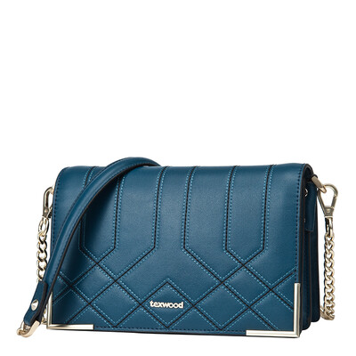 Texwood handbags shoulder bag female Messenger bag female small incense fashion embossed ladies bag Europe and the United States retro trend Lingge chain bag handbag Z16I0221-08 blue
Texwood handbags shoulder bag female Messenger bag female small incense fashion embossed ladies bag Europe and the United States retro trend Lingge chain bag handbag Z16I0221-08 blue