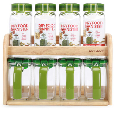 Lock & lock Seasoning Bottle Set Green Mixing Box Set 430ml Seasoning Tank 4 380ml Seasoning Tank 4 Wooden Shelf HPL949S8
Lock & lock Seasoning Bottle Set Green Mixing Box Set 430ml Seasoning Tank 4 380ml Seasoning Tank 4 Wooden Shelf HPL949S8
