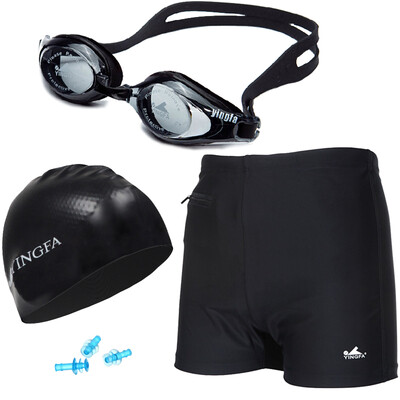 YINGFA YINGFA swim trunks suitcase imitation shark skin swim pants coated swimming goggles PU swimming cap earbuds storage package swimming five-piece set 2830 black XXXL
YINGFA YINGFA swim trunks suitcase imitation shark skin swim pants coated swimming goggles PU swimming cap earbuds storage package swimming five-piece set 2830 black XXXL