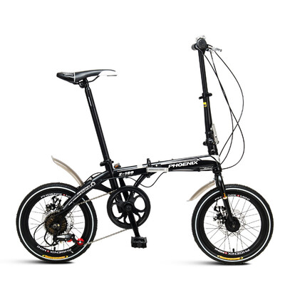 Phoenix Phoenix16 inch 6-speed adult men&women dual disc brake folding bike Z160 black 
Phoenix Phoenix16 inch 6-speed adult men&women dual disc brake folding bike Z160 black