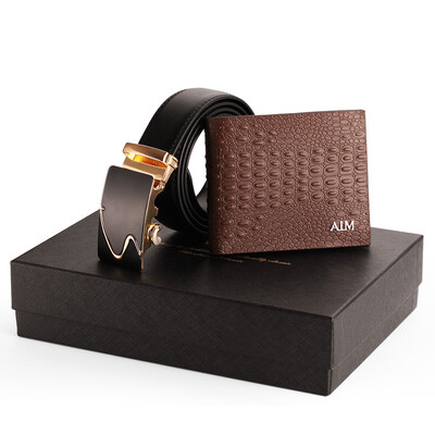 AIM business auto buckle leather belt belt cross section cowhide men wallet wallet wallet gift box set A273FSB084XJS cross section gold buckle
AIM business auto buckle leather belt belt cross section cowhide men wallet wallet wallet gift box set A273FSB084XJS cross section gold buckle