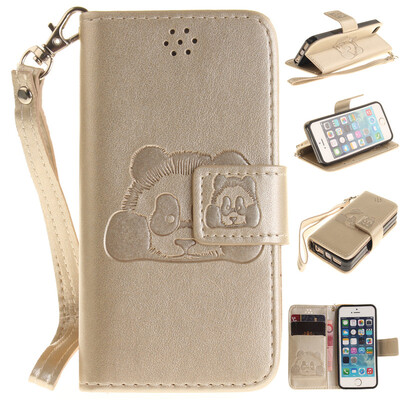 Gold Panda Style Embossing Classic Flip Cover with Stand Function and Credit Card Slot for IPHONE 5/5S/5SE
Gold Panda Style Embossing Classic Flip Cover with Stand Function and Credit Card Slot for IPHONE 5/5S/5SE