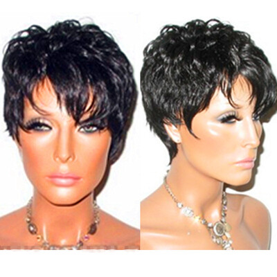 N..W. Brazilian virgin human hair Full lace wigs Short hair Glueless wigs with baby hair for black women
N..W. Brazilian virgin human hair Full lace wigs Short hair Glueless wigs with baby hair for black women
