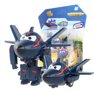 Auldey 720023 Super Wings Mini Robot Transformer Toy Dark Blue