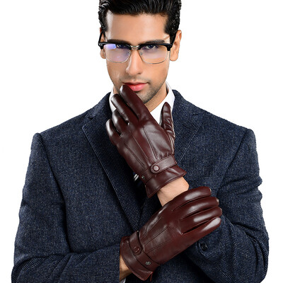 Luo Otis NOOLDERS men winter plus velvet thickening leather gloves Slim version of warm&cold driving ride sheepskin gloves coffee warm cashmere code M-01
Luo Otis NOOLDERS men winter plus velvet thickening leather gloves Slim version of warm&cold driving ride sheepskin gloves coffee warm cashmere code M-01
