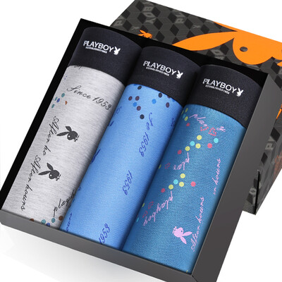 Playboy men&39s underwear underwear men&39s flat pants breathable printing four pants 3 gift box loaded gray blue ink blue combination installed
Playboy men&39s underwear underwear men&39s flat pants breathable printing four pants 3 gift box loaded gray blue ink blue combination installed