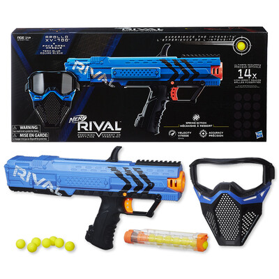 Hasbro (Hasbro) NERF тепло мягкой пистолет пули RIVAL соперник ученики серии передатчик (черные и синие) Открытые игрушки B9778
Hasbro (Hasbro) NERF тепло мягкой пистолет пули RIVAL соперник ученики серии передатчик (черные и синие) Открытые игрушки B9778