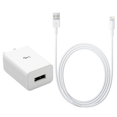 I-mu) mobile phone charger set phone charger adapter / charge head (5V / 1A +2 m Apple data cable) for Apple iphone7 / 6 / 6S / PLUS / SE / 5S, etc
I-mu) mobile phone charger set phone charger adapter / charge head (5V / 1A +2 m Apple data cable) for Apple iphone7 / 6 / 6S / PLUS / SE / 5S, etc