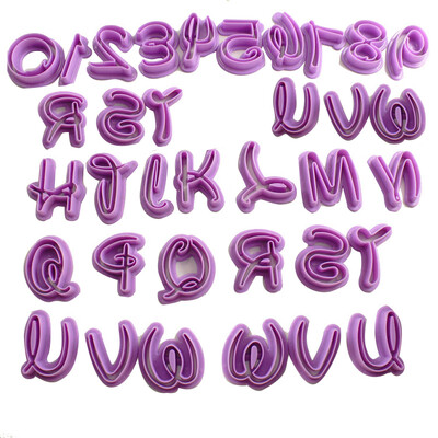 36 Piece Alphabet Letter & Number Fondant Icing Cutter Decorating Cake Mold 460389
36 Piece Alphabet Letter & Number Fondant Icing Cutter Decorating Cake Mold 460389