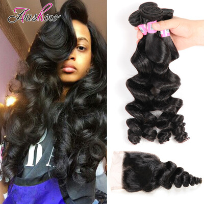 Aushow Hair Malaysian Loose Wave 4 Bundles with Closure 8A Grade Virgin Unprocessed Human Hair Bundles with Lace Closure
Aushow Hair Malaysian Loose Wave 4 Bundles with Closure 8A Grade Virgin Unprocessed Human Hair Bundles with Lace Closure