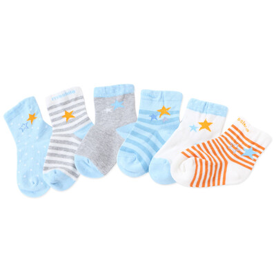 Mile fish baby baby four seasons cotton flat socks newborn children cotton socks blue 0-1 years old 6 pairs of equipment
Mile fish baby baby four seasons cotton flat socks newborn children cotton socks blue 0-1 years old 6 pairs of equipment