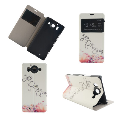 Let's Run Design PU Leather Flip Cover Wallet Card Holder Case for Microsoft Lumia 950
Let's Run Design PU Leather Flip Cover Wallet Card Holder Case for Microsoft Lumia 950