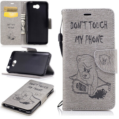 Gray Bear Style Embossing Classic Flip Cover with Stand Function and Credit Card Slot for Huawei Y5 II
Gray Bear Style Embossing Classic Flip Cover with Stand Function and Credit Card Slot for Huawei Y5 II