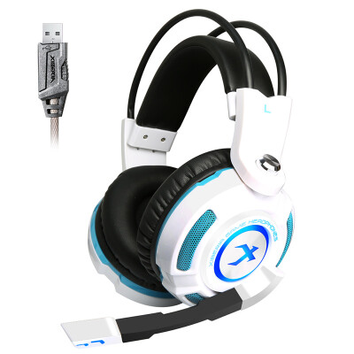 Siberian (XIBERIA) K3 headset USB interface with wire computer headset lighting shock gaming gaming headset white blue
Siberian (XIBERIA) K3 headset USB interface with wire computer headset lighting shock gaming gaming headset white blue