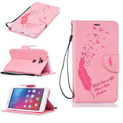 Pink Feathers and birds Style Embossing Classic Flip Cover with Stand Function and Credit Card Slot for HUAWEI Honor 5X
Pink Feathers and birds Style Embossing Classic Flip Cover with Stand Function and Credit Card Slot for HUAWEI Honor 5X