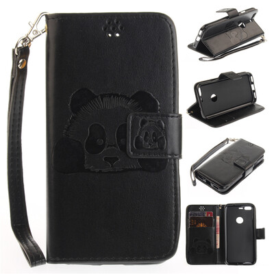 Black Panda Style Embossing Classic Flip Cover with Stand Function and Credit Card Slot for Google Pixel
Black Panda Style Embossing Classic Flip Cover with Stand Function and Credit Card Slot for Google Pixel