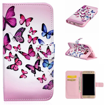 Pink and blue butterfly Design PU Leather Flip Cover Wallet Card Holder Case for SAMSUNG GALAXY S6 EDGE
Pink and blue butterfly Design PU Leather Flip Cover Wallet Card Holder Case for SAMSUNG GALAXY S6 EDGE