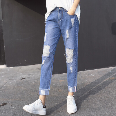 KuoyiHouse 7750 Jeans 2017 spring women&39s new pants light-colored hole flanging nine points cross pants jeans female spring blue 27
KuoyiHouse 7750 Jeans 2017 spring women&39s new pants light-colored hole flanging nine points cross pants jeans female spring blue 27