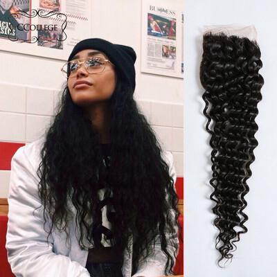 8A Grade Best Peruvian Deep Wave Closure Unprocessed Peruvian Human Hair Deep Wave Natural Black 1B Closure Hair 4X4 Size 
8A Grade Best Peruvian Deep Wave Closure Unprocessed Peruvian Human Hair Deep Wave Natural Black 1B Closure Hair 4X4 Size