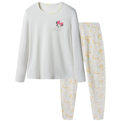 Disney children's suits cotton underwear suit boys and girls baby autumn home clothing clothes autumn pajamas 28790D0 milky white 120
Disney children's suits cotton underwear suit boys and girls baby autumn home clothing clothes autumn pajamas 28790D0 milky white 120