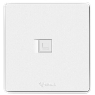 Bull (BULL) switch socket G18 series a computer socket 86 computer broadband single network panel G18T102
Bull (BULL) switch socket G18 series a computer socket 86 computer broadband single network panel G18T102