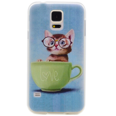 Glasses cat Pattern Soft Thin TPU Rubber Silicone Gel Case Cover for Samsung GALAXY S5
Glasses cat Pattern Soft Thin TPU Rubber Silicone Gel Case Cover for Samsung GALAXY S5
