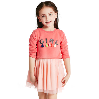 TINSINO) children's clothing girls dress spring children long sleeves casual princess yarn dress girls dress spring gold powder tassel THY9069007 blush pink 140
TINSINO) children's clothing girls dress spring children long sleeves casual princess yarn dress girls dress spring gold powder tassel THY9069007 blush pink 140
