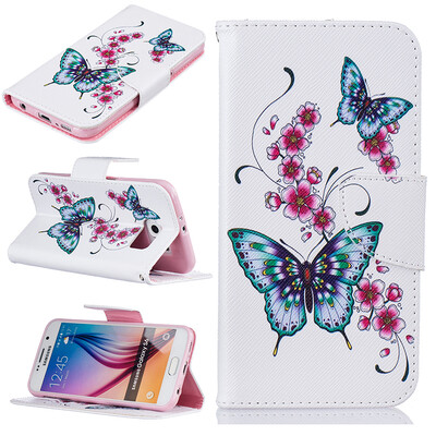 Peach butterfly Design PU Leather Flip Cover Wallet Card Holder Case for SAMSUNG GALAXY S6
Peach butterfly Design PU Leather Flip Cover Wallet Card Holder Case for SAMSUNG GALAXY S6