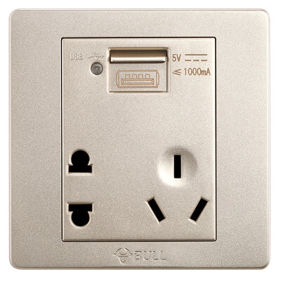 Bull (BULL) switch socket G07 series inclined five hole switch 86 type socket panel G07Z223A (U6) champagne gold 10 only installed
Bull (BULL) switch socket G07 series inclined five hole switch 86 type socket panel G07Z223A (U6) champagne gold 10 only installed