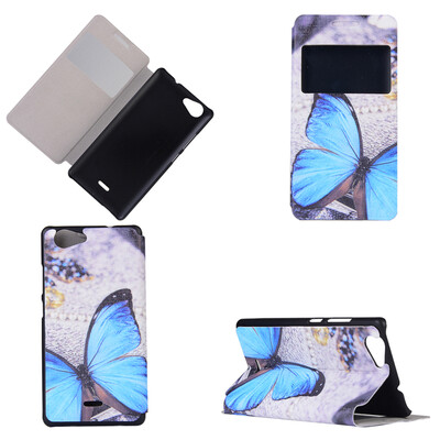 Blue Butterfly Design PU Leather Flip Cover Wallet Card Holder Case for Wiko Pulp Fab
Blue Butterfly Design PU Leather Flip Cover Wallet Card Holder Case for Wiko Pulp Fab