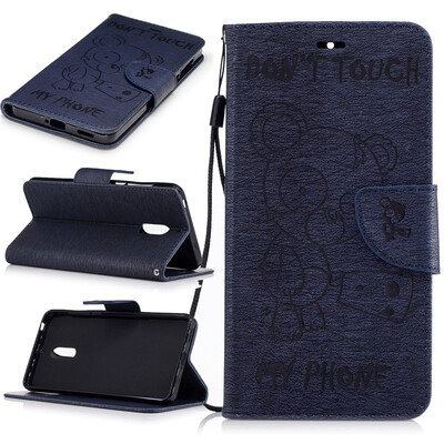 Dark blue Bear Style Embossing Classic Flip Cover with Stand Function and Credit Card Slot for Nokia 6
Dark blue Bear Style Embossing Classic Flip Cover with Stand Function and Credit Card Slot for Nokia 6