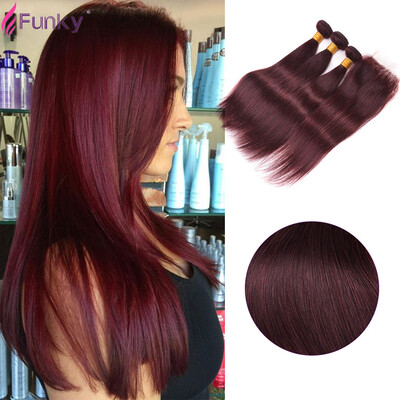 7A Mink Brazilian Straight Hair With Closure Wine Red Bundles With Closure 99J Burgundy Straight Weave With Closure 4 Pcs Lot
7A Mink Brazilian Straight Hair With Closure Wine Red Bundles With Closure 99J Burgundy Straight Weave With Closure 4 Pcs Lot