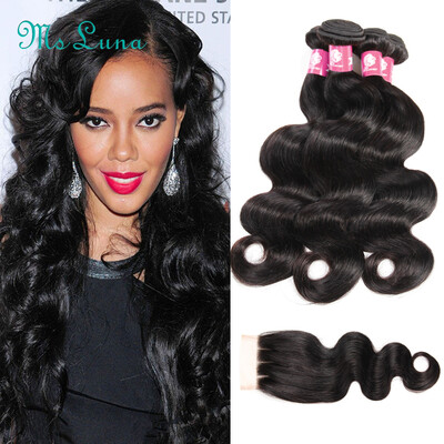 Brazilian 4 Bundles Virgin Hair With Closure Unprocessed Human Hair Extensions Lace Closure With Hair Bundle Brazilian Body Wave
Brazilian 4 Bundles Virgin Hair With Closure Unprocessed Human Hair Extensions Lace Closure With Hair Bundle Brazilian Body Wave