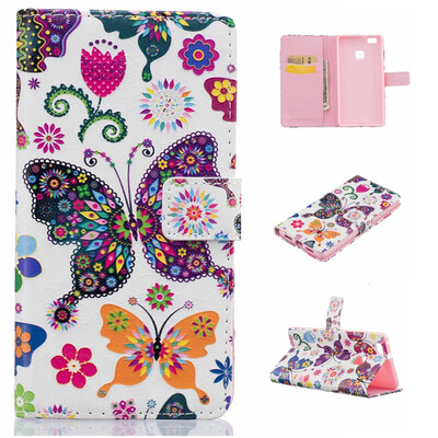 Colorful Butterfly Design PU Leather Flip Cover Wallet Card Holder Case for HUAWEI P9 Lite
Colorful Butterfly Design PU Leather Flip Cover Wallet Card Holder Case for HUAWEI P9 Lite