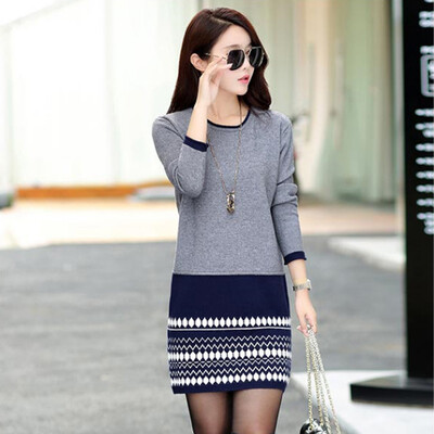 Fubixi FUBIXIAN длинный рукав с длинным рукавом свитер вязать платье D6457 серый L 
Fubixi FUBIXIAN длинный рукав с длинным рукавом свитер вязать платье D6457 серый L