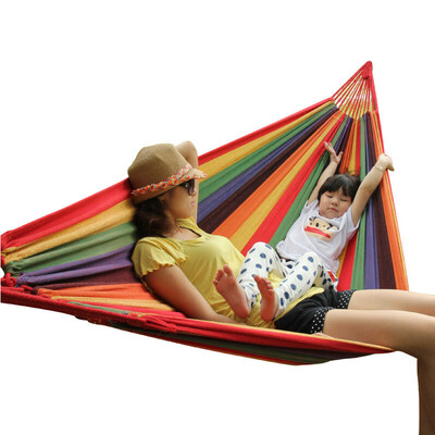 BeiJiLang double hammock red outdoor hammock swing single double thick canvas indoor hammock 200 150cm red
BeiJiLang double hammock red outdoor hammock swing single double thick canvas indoor hammock 200 150cm red