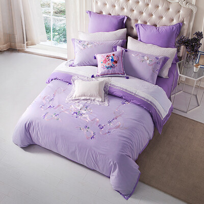 Taste Bedding Home Textiles Cotton Embroidery Four-piece Cotton Bed Sheets Ravi Leite Purple 15m Bed 200 230cm
Taste Bedding Home Textiles Cotton Embroidery Four-piece Cotton Bed Sheets Ravi Leite Purple 15m Bed 200 230cm