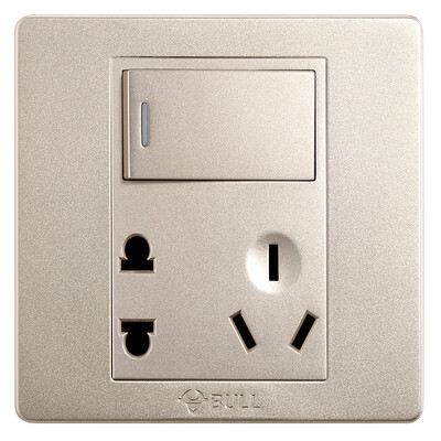 Bull (BULL) switch socket G07 series inclined five hole switch 86 type socket panel G07Z223A (U6) champagne gold 10 only installed
Bull (BULL) switch socket G07 series inclined five hole switch 86 type socket panel G07Z223A (U6) champagne gold 10 only installed