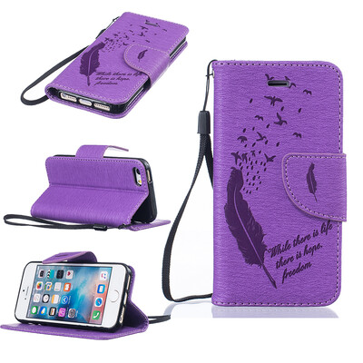 Purple Feathers and birds Style Embossing Classic Flip Cover with Stand Function and Credit Card Slot for IPHONE 5/5S/5SE
Purple Feathers and birds Style Embossing Classic Flip Cover with Stand Function and Credit Card Slot for IPHONE 5/5S/5SE