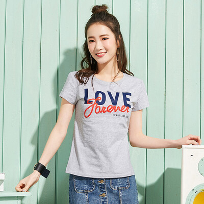 Semir Semir student letter hit color printing round neck collar head primer 12216000003 pink green
Semir Semir student letter hit color printing round neck collar head primer 12216000003 pink green