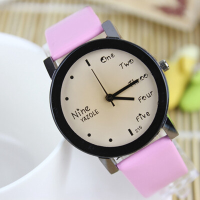 New quartz watch English fashion generous Europe and the United States simple male and female students couple watches YZL0532TH-4
New quartz watch English fashion generous Europe and the United States simple male and female students couple watches YZL0532TH-4